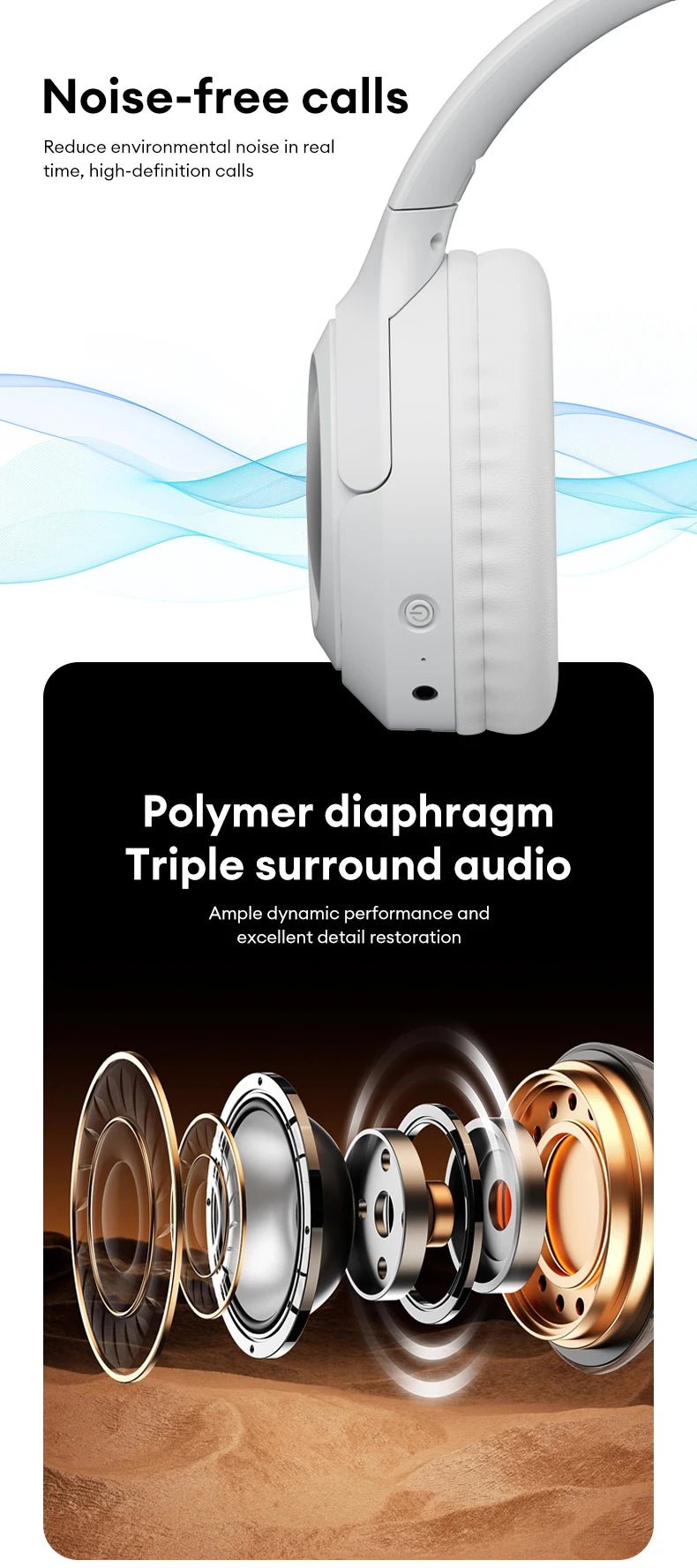 Lenovo TH54 Wireless V5.4 Gaming Headphone With Mic - itzy bitsy