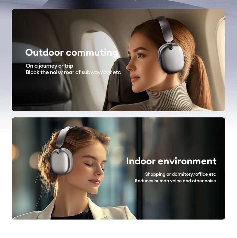 Lenovo TH60 Wireless v5.4 HIFI 40MM Pro Max Headphones With Mic - itzy bitsy