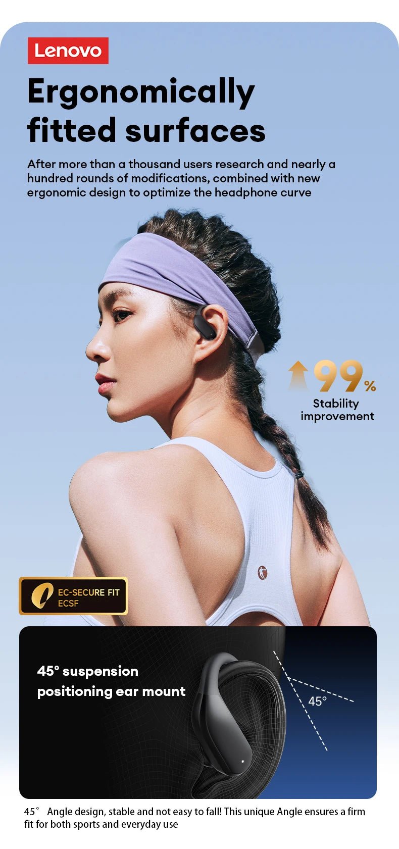 Lenovo XT55 Wireless v5.4 HiFi Earphone - itzy bitsy