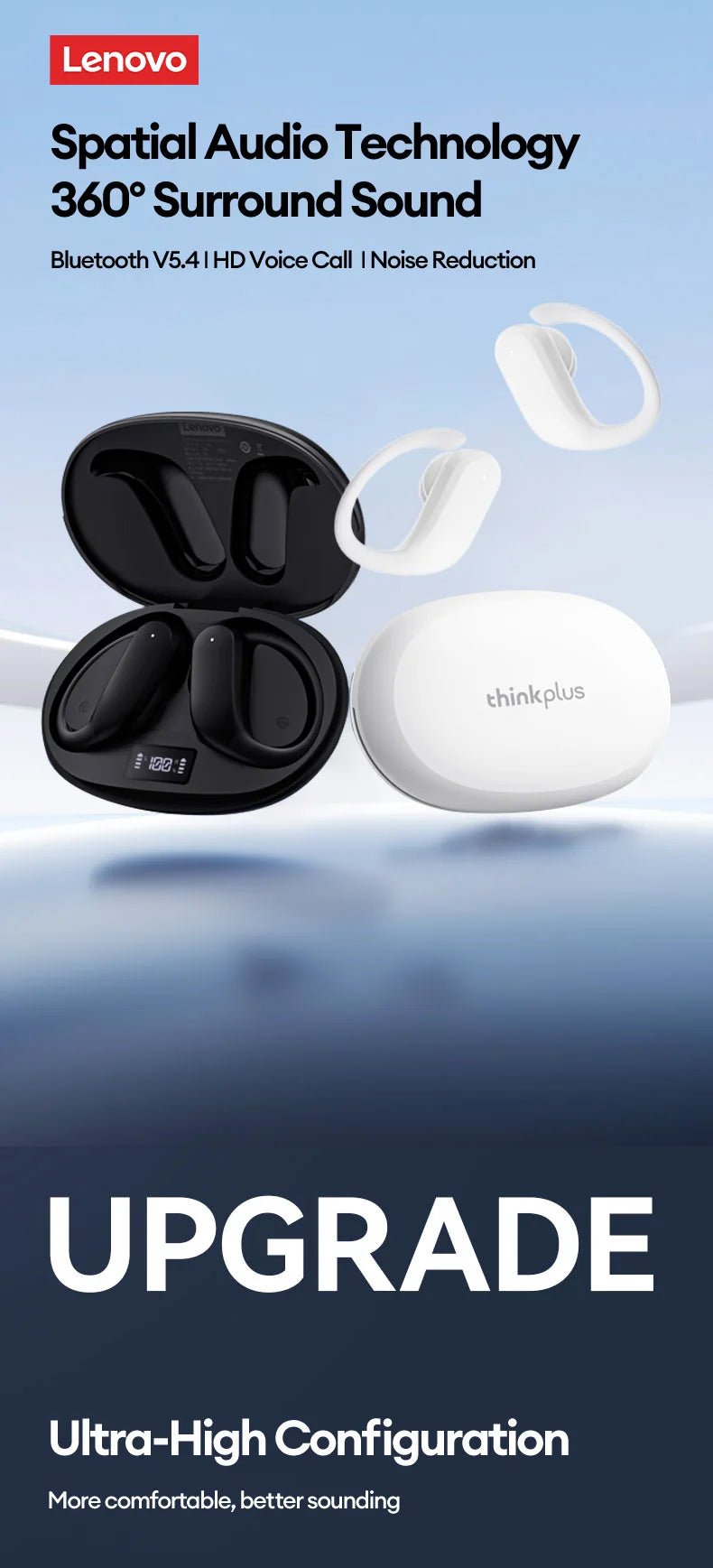 Lenovo XT55 Wireless v5.4 HiFi Earphone - itzy bitsy