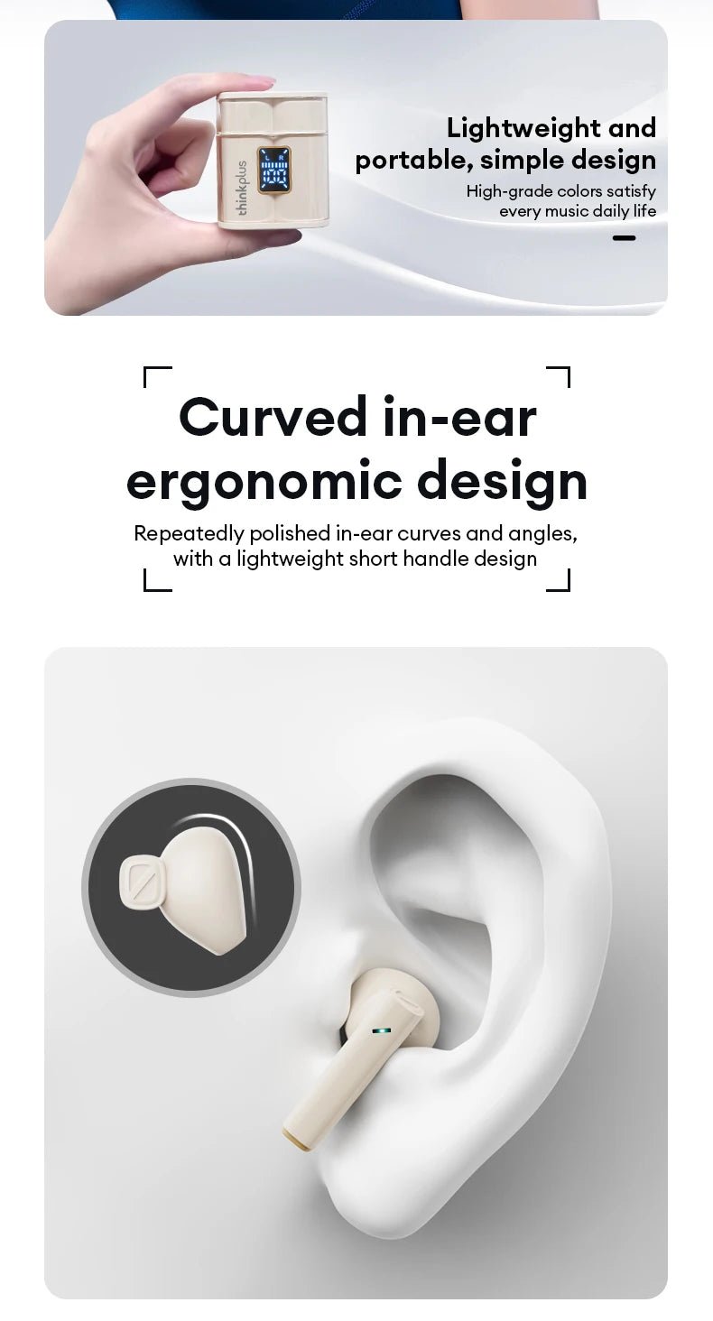 Lenovo XT56 Wireless 5.4 Earphone With Mic - itzy bitsy