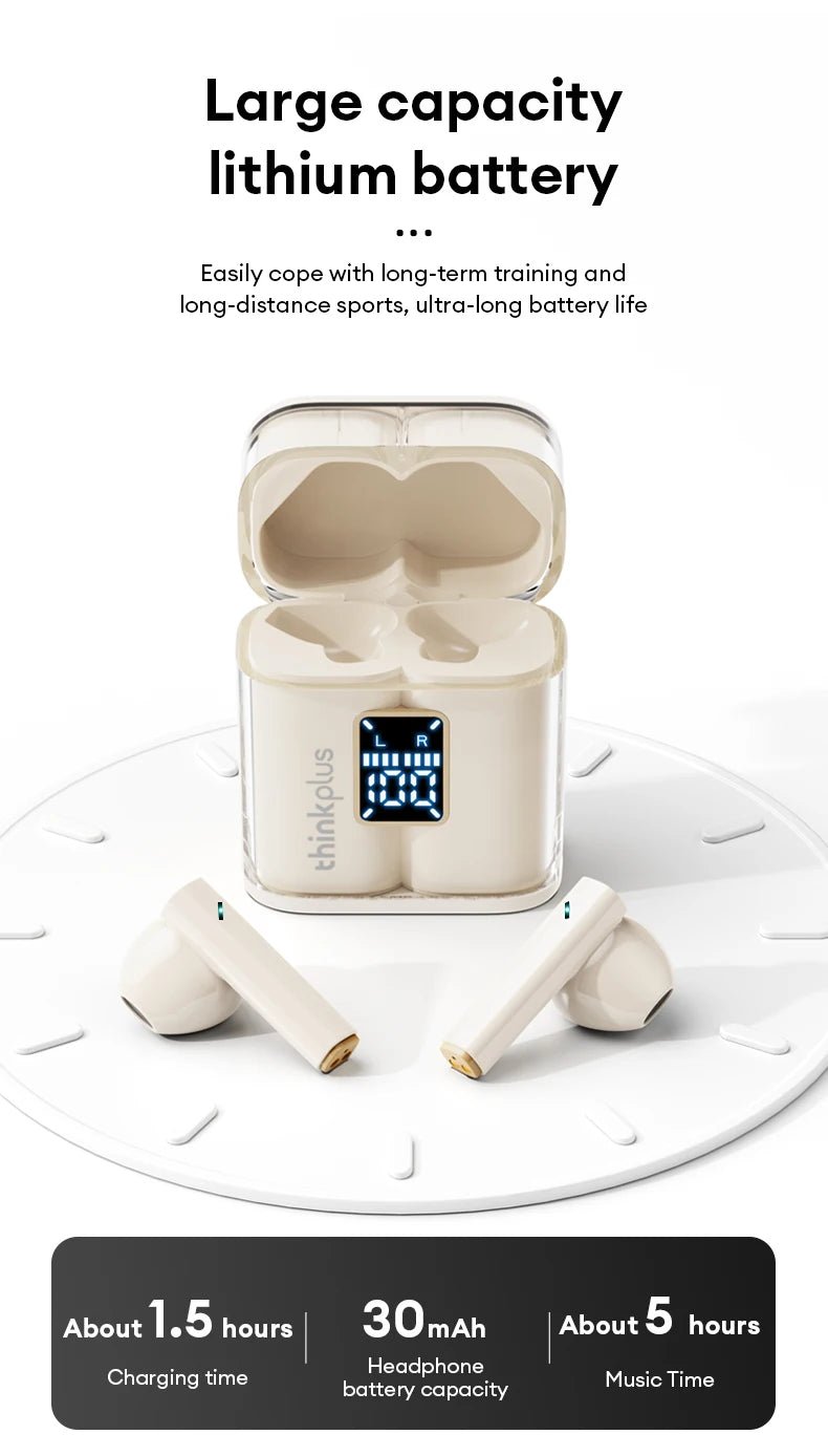 Lenovo XT56 Wireless 5.4 Earphone With Mic - itzy bitsy