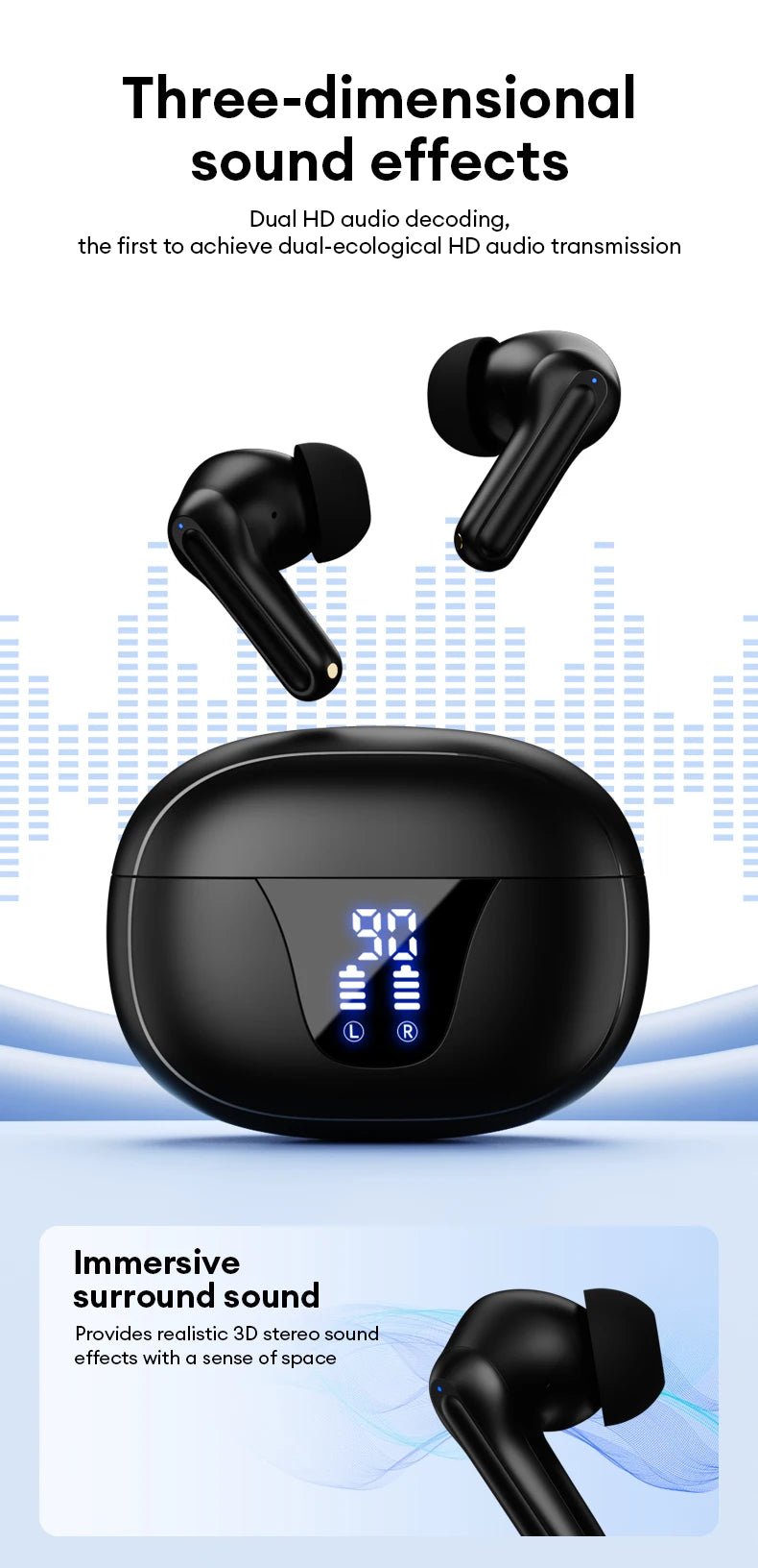 Lenovo XT58 Wireless v5.4 Earphones - itzy bitsy