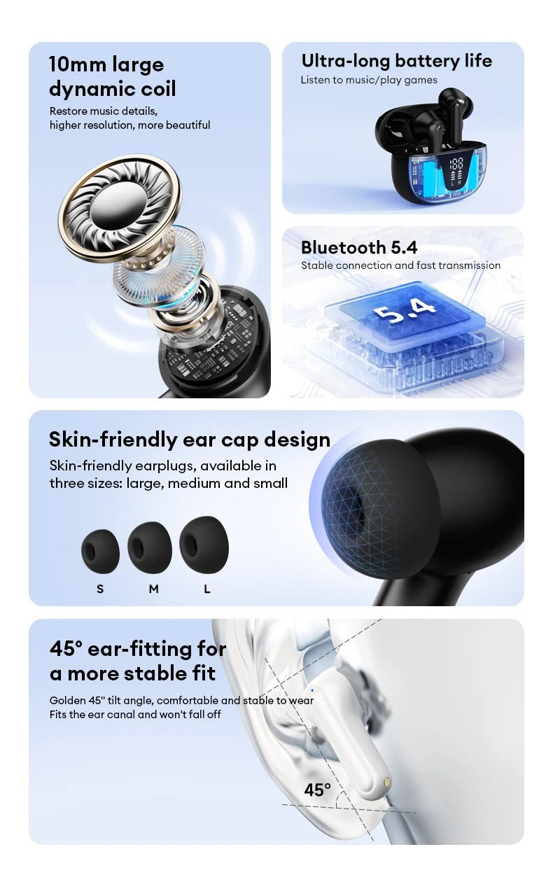 Lenovo XT58 Wireless v5.4 Earphones - itzy bitsy