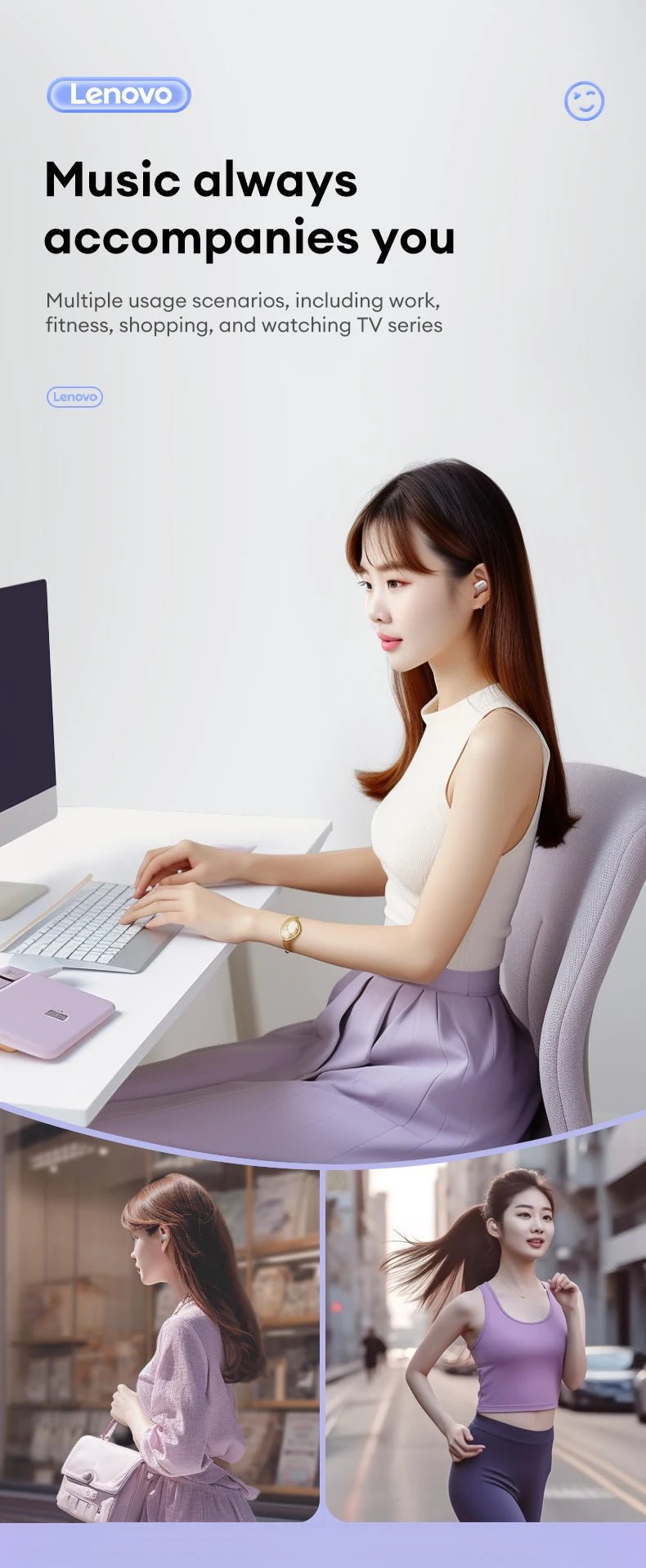 Lenovo XT62 PRO TWS Wireless 5.3 HIFI Earbuds - itzy bitsy