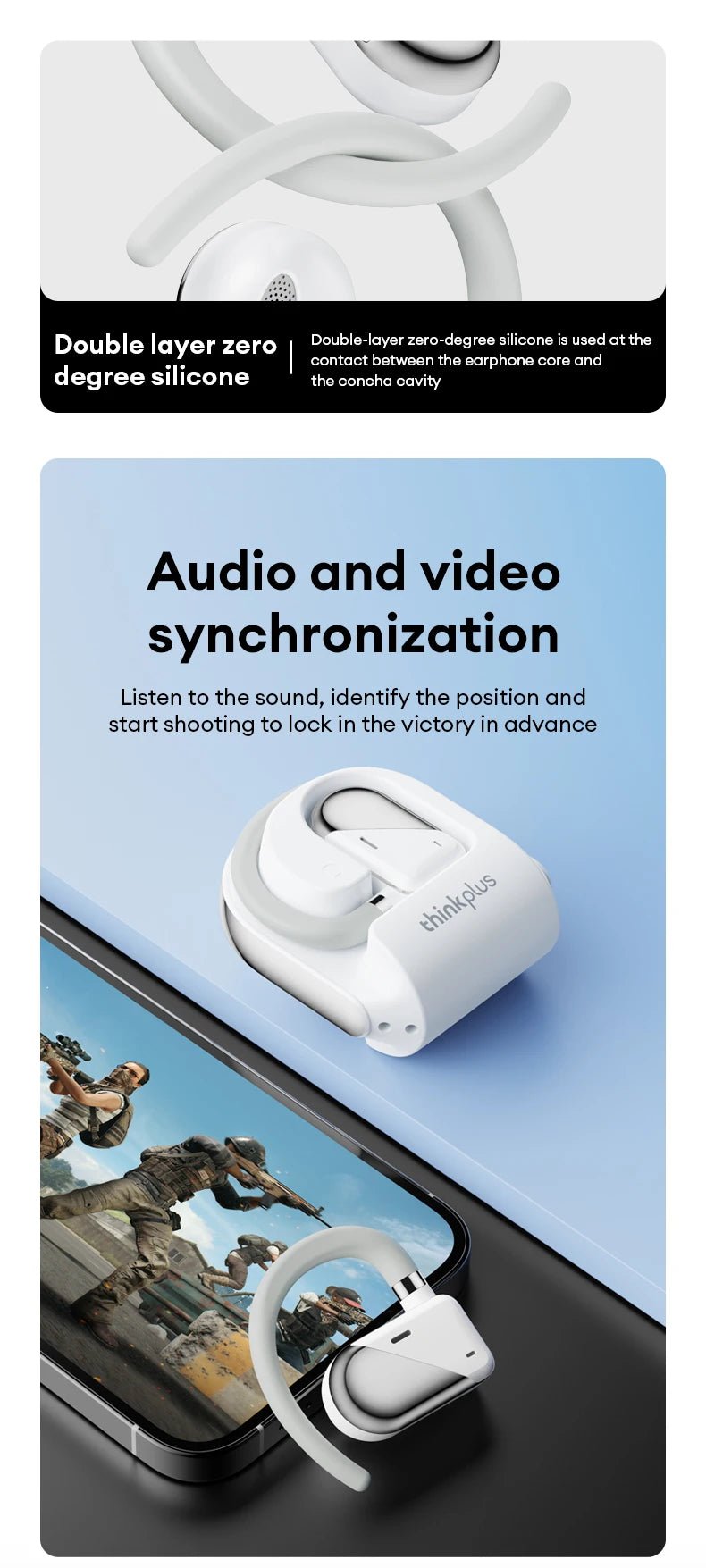 Lenovo XT68 Wireless With Mic Bone Conduction Earbuds - itzy bitsy