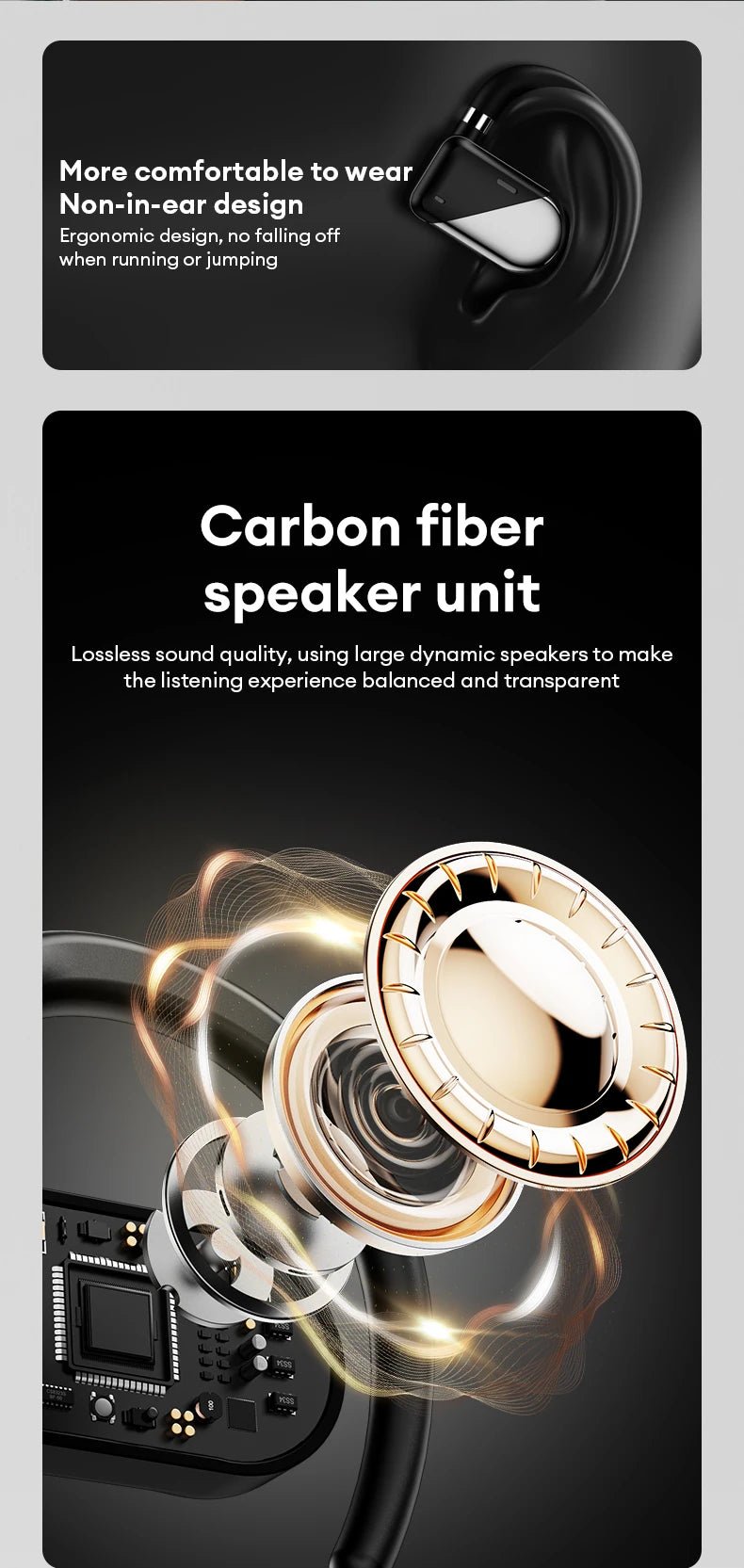 Lenovo XT68 Wireless With Mic Bone Conduction Earbuds - itzy bitsy