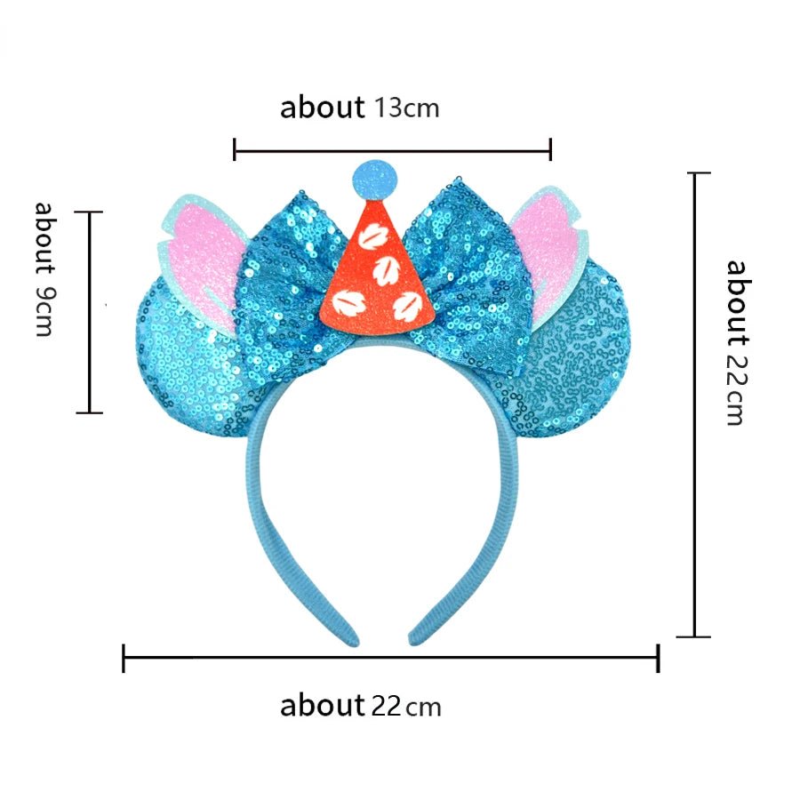 Lilo & Stitch Headbands Sequins Bow - Ear Headwear - itzy bitsy