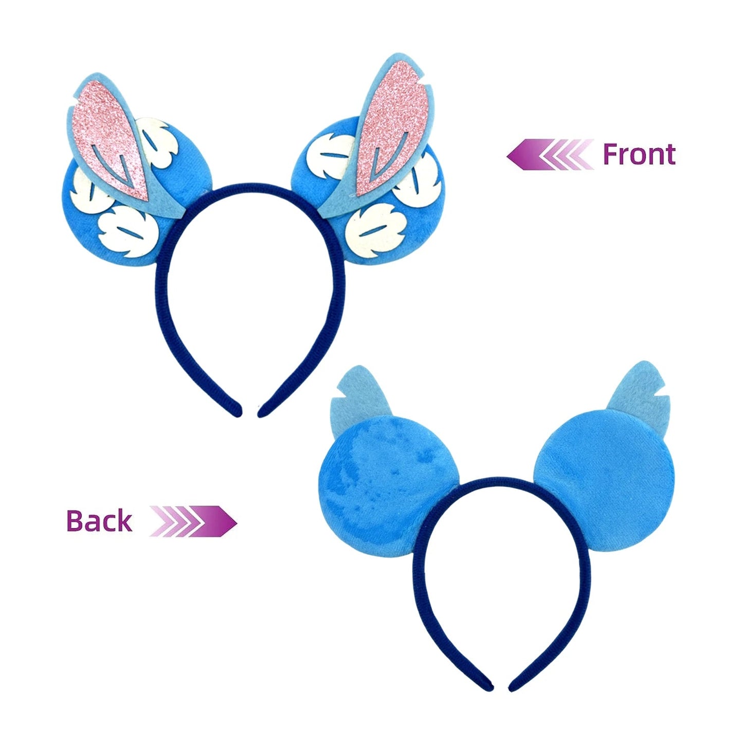 Lilo & Stitch Headbands Sequins Bow - Ear Headwear - itzy bitsy