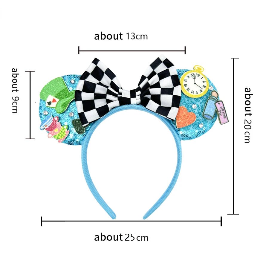 Lilo & Stitch Headbands Sequins Bow - Ear Headwear - itzy bitsy