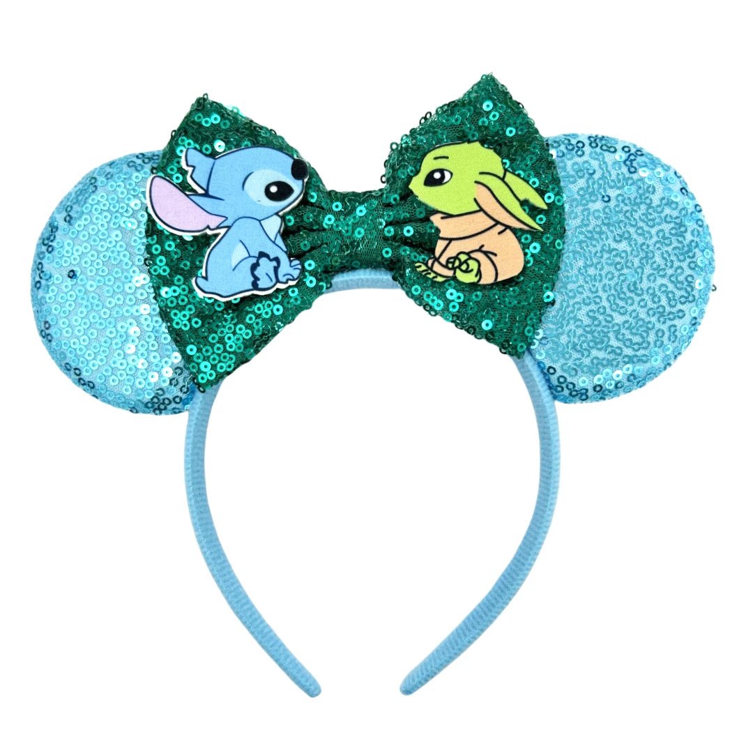 Lilo & Stitch Headbands Sequins Bow - Ear Headwear - itzy bitsy