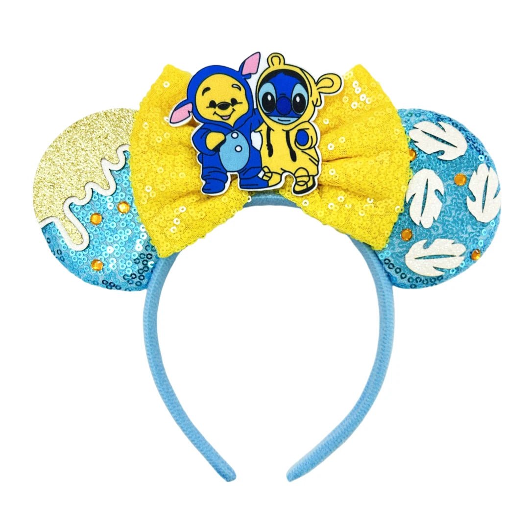Lilo & Stitch Headbands Sequins Bow - Ear Headwear - itzy bitsy