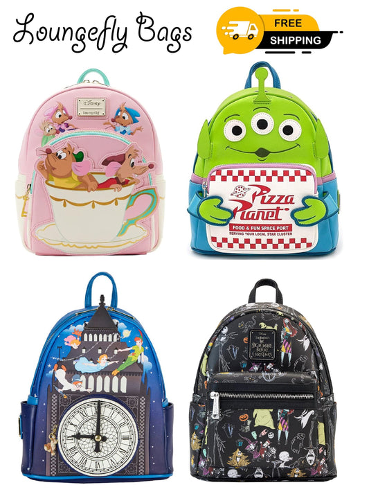 Loungefly Cinderella Alien Nightmare PeterPan Backpack - itzy bitsy