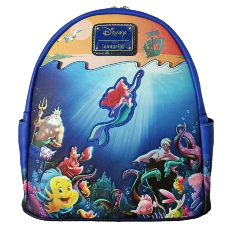 Loungefly Villain Tinker Monster Wall E Bugs Ratatouille Stitch Up Mermaid Bag - itzy bitsy