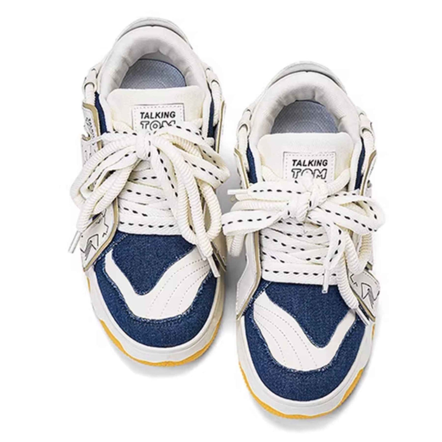 TALKING TOM | Graffiti Casual Sneakers - Blue/Yellow