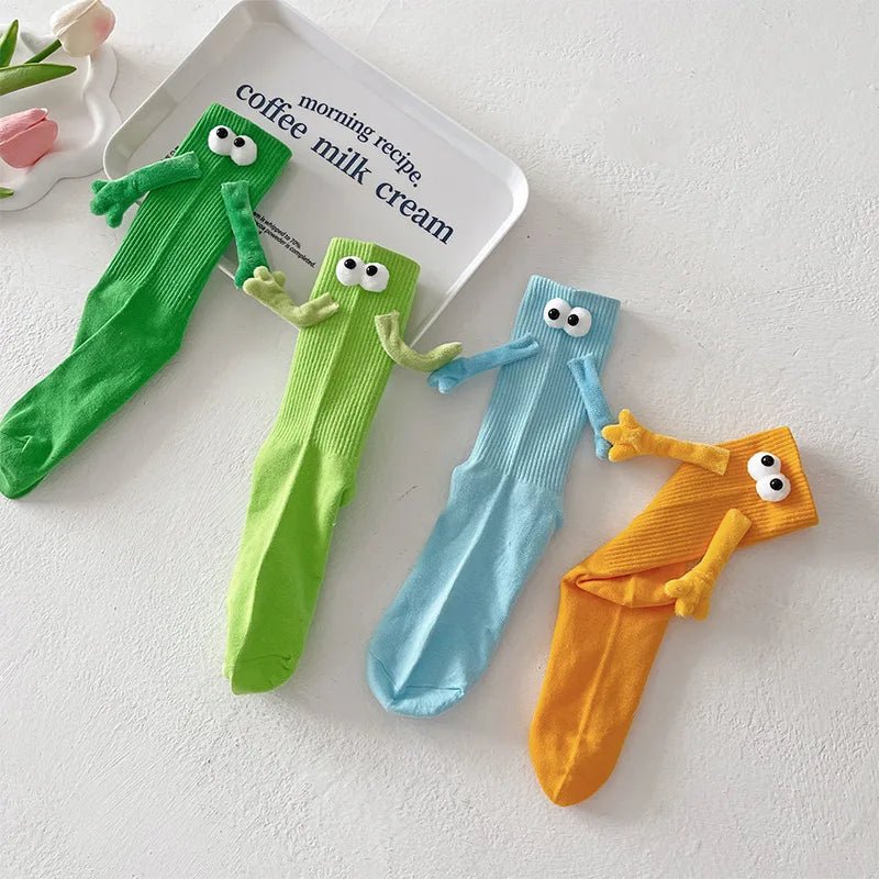 Magnetic Holding Hand Dopamine Funny Socks - itzy bitsy