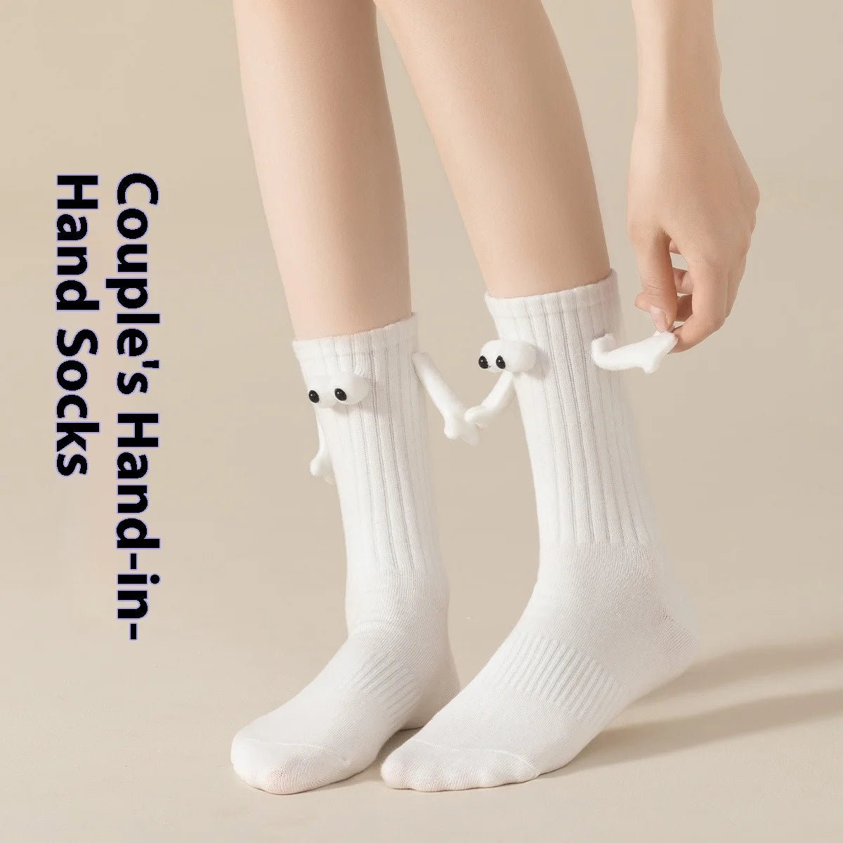 Magnetic Holding Hand Dopamine Funny Socks - itzy bitsy
