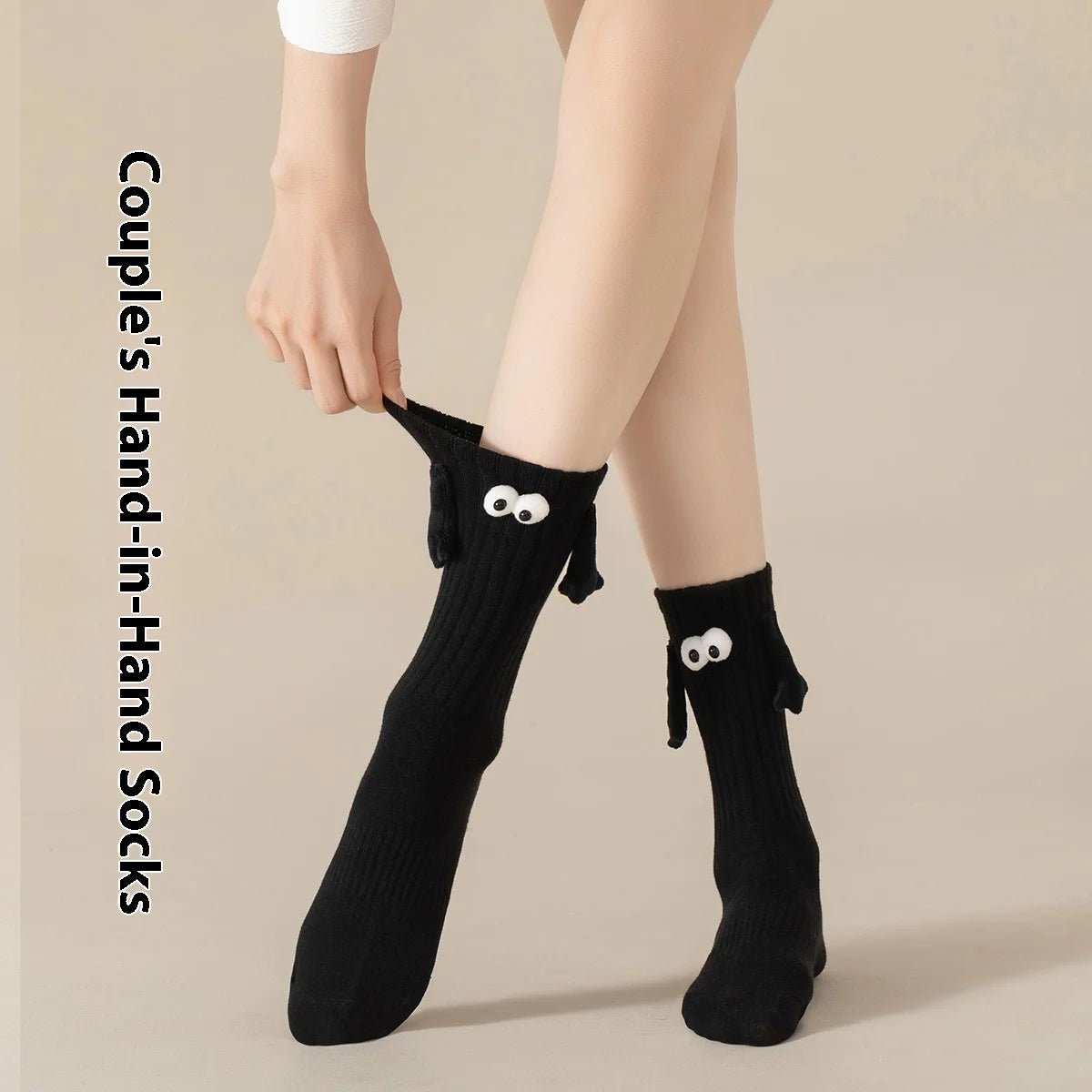 Magnetic Holding Hand Dopamine Funny Socks - itzy bitsy