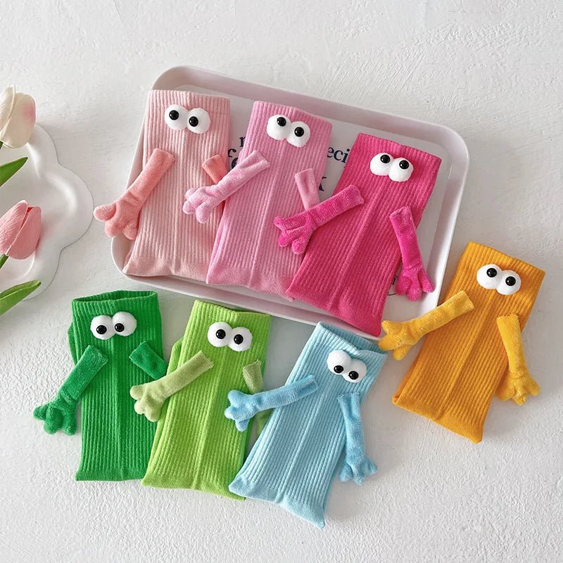 Magnetic Holding Hand Dopamine Funny Socks - itzy bitsy