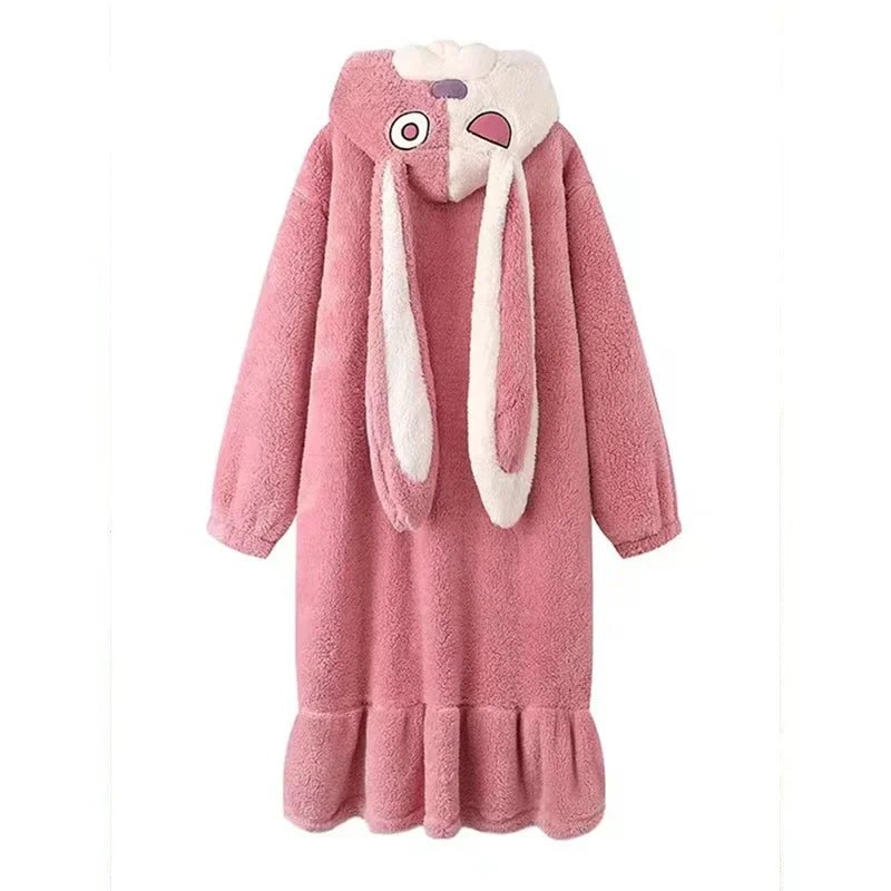 Mangle the Fox Coral Fleece Sleepwear Robe - itzy bitsy