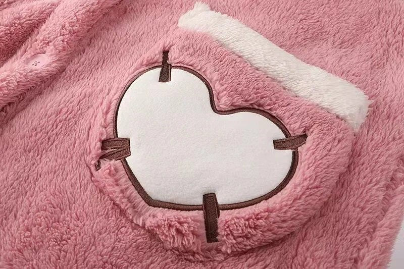 Mangle the Fox Coral Fleece Sleepwear Robe - itzy bitsy