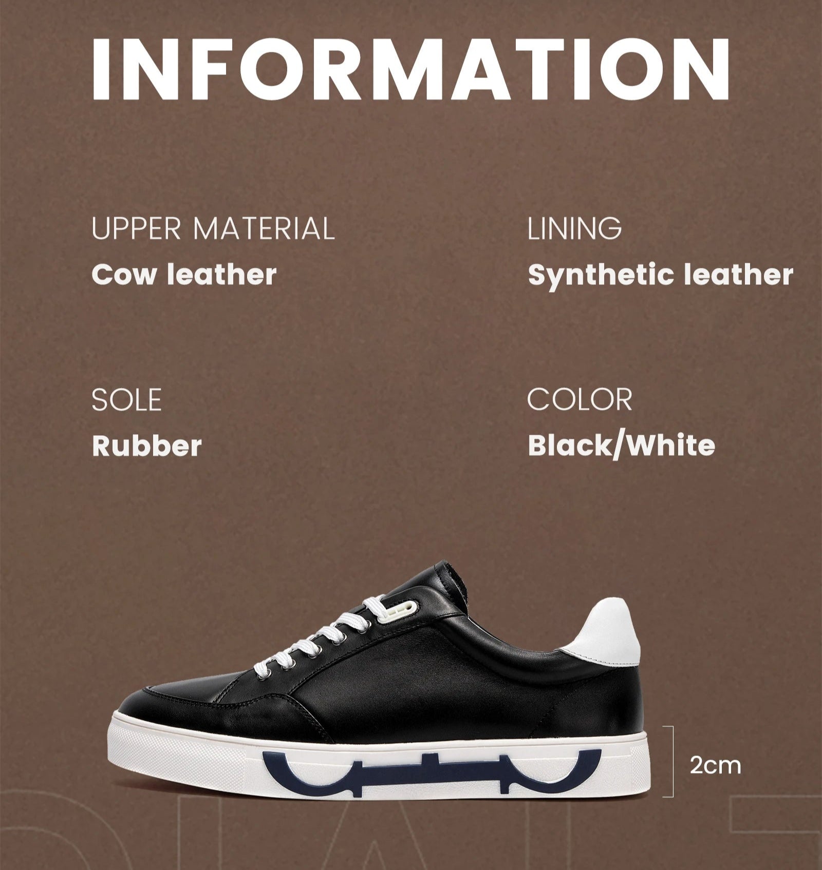 Men CH Luxury Leather Casual Sneakers - itzy bitsy