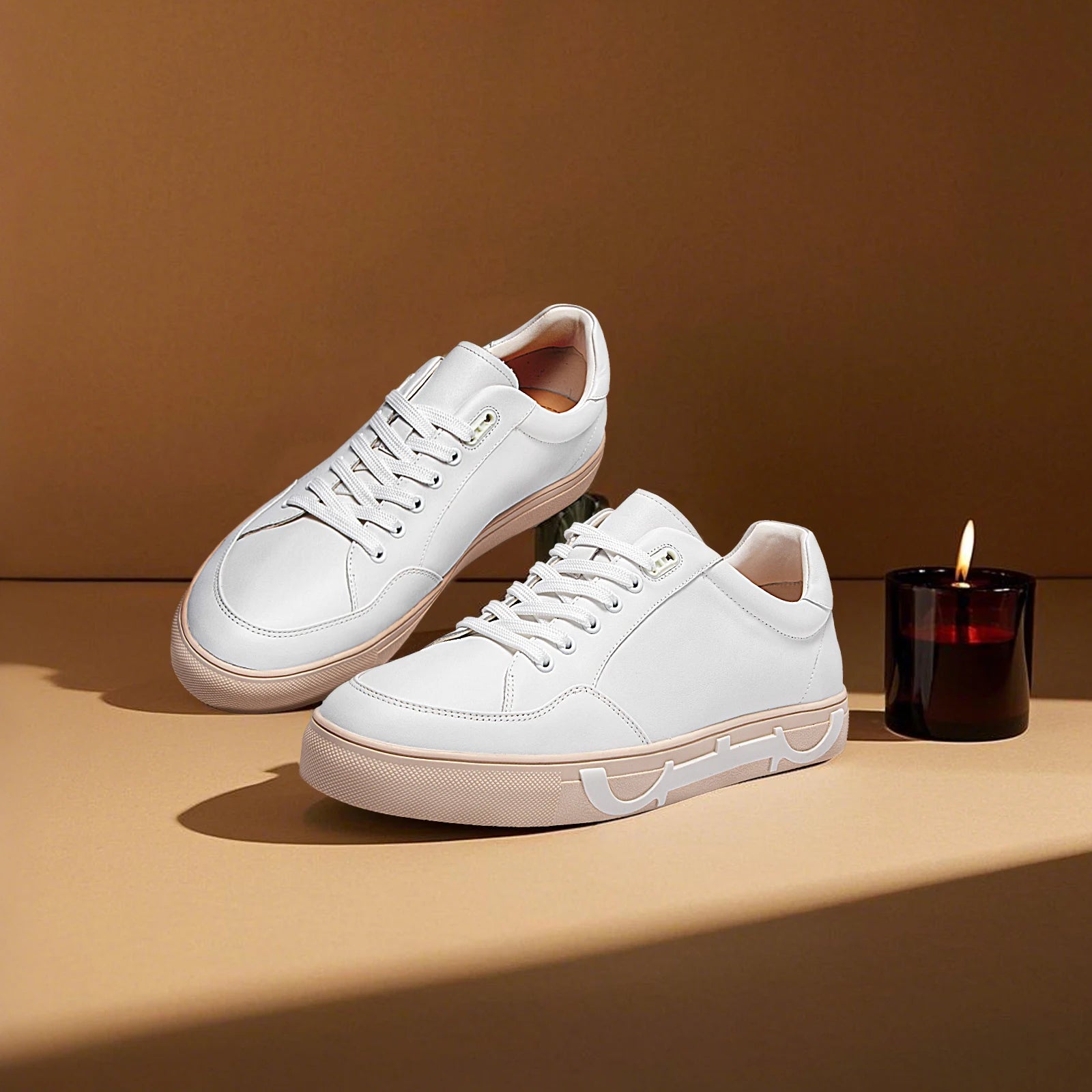 Men CH Luxury Leather Casual Sneakers - itzy bitsy