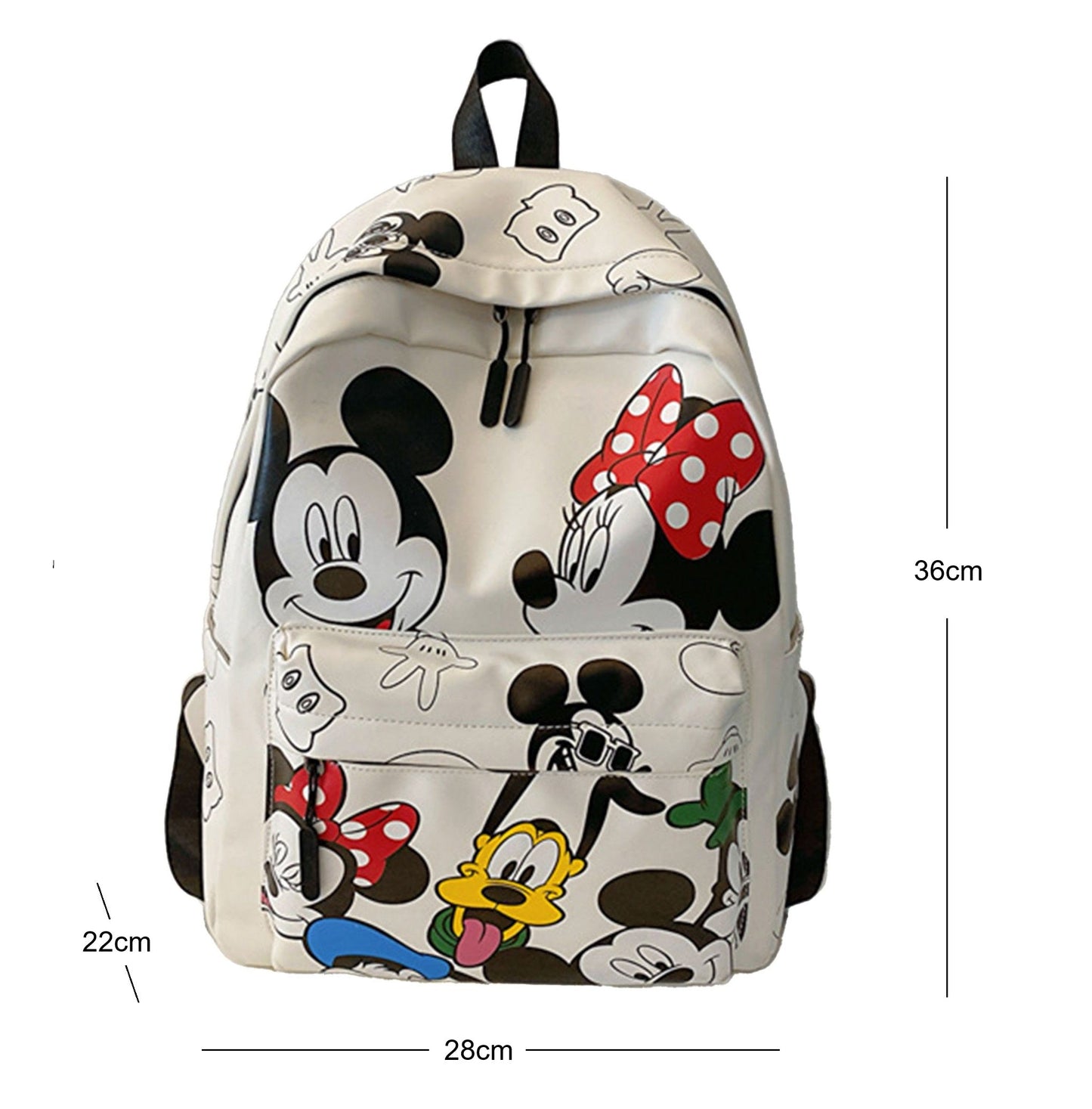Mickey Large PU Leather Backpack - itzy bitsy