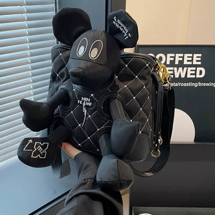 Mickey Mouse Doll Embroidery Bucket Bag - itzy bitsy