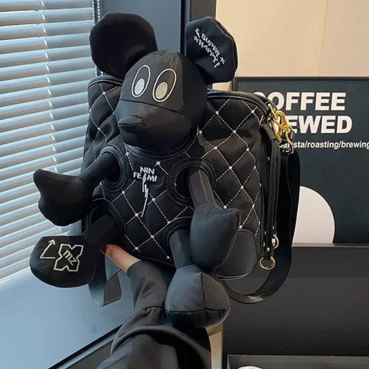 Mickey Mouse Doll Embroidery Bucket Bag - itzy bitsy