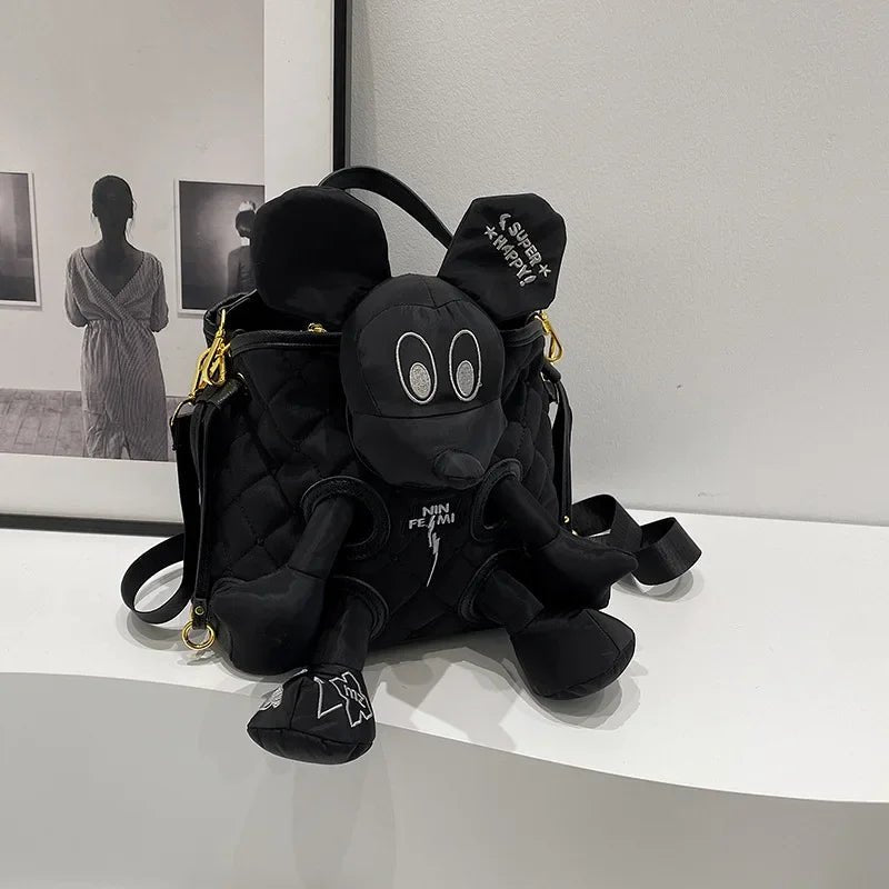 Mickey Mouse Doll Embroidery Bucket Bag - itzy bitsy