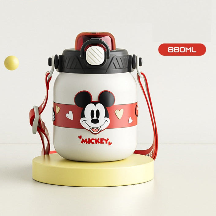 800ml Cute Cartoon 316 Stainless-Steel  Insulated Water Bottle