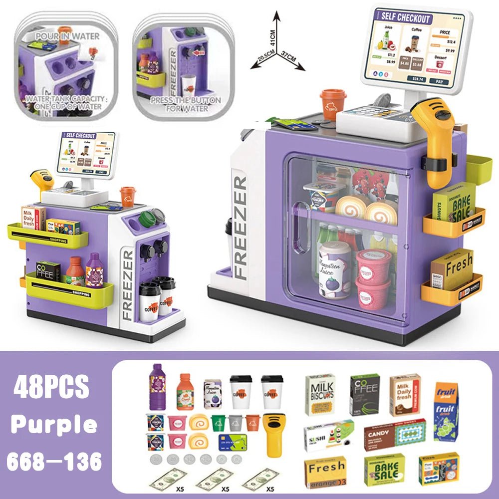 Mini Mart Cash Register Pretend Playset - itzy bitsy