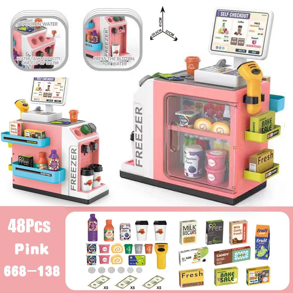 Mini Mart Cash Register Pretend Playset - itzy bitsy