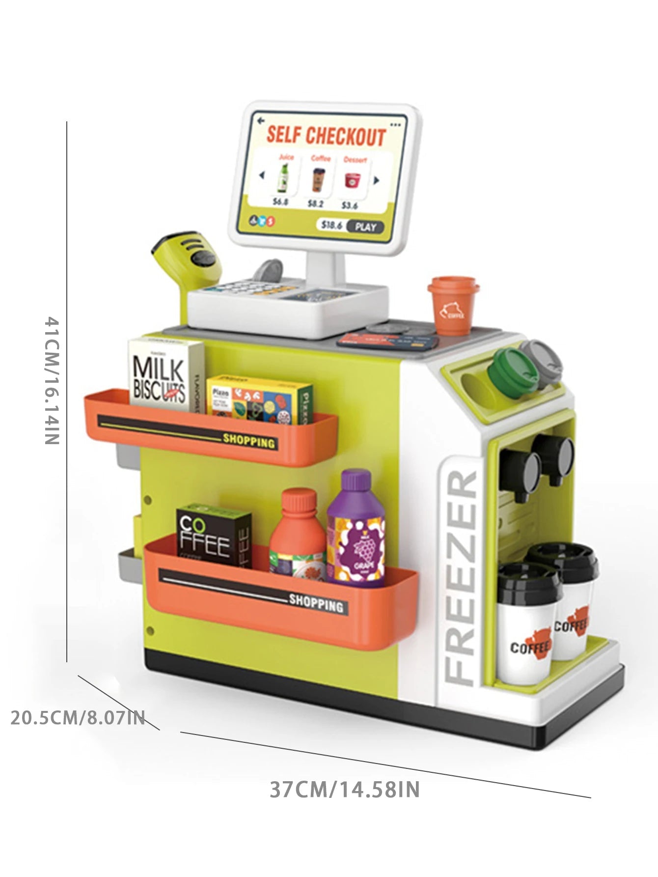 Mini Mart Cash Register Pretend Playset - itzy bitsy
