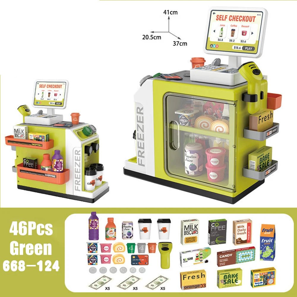 Mini Mart Cash Register Pretend Playset - itzy bitsy