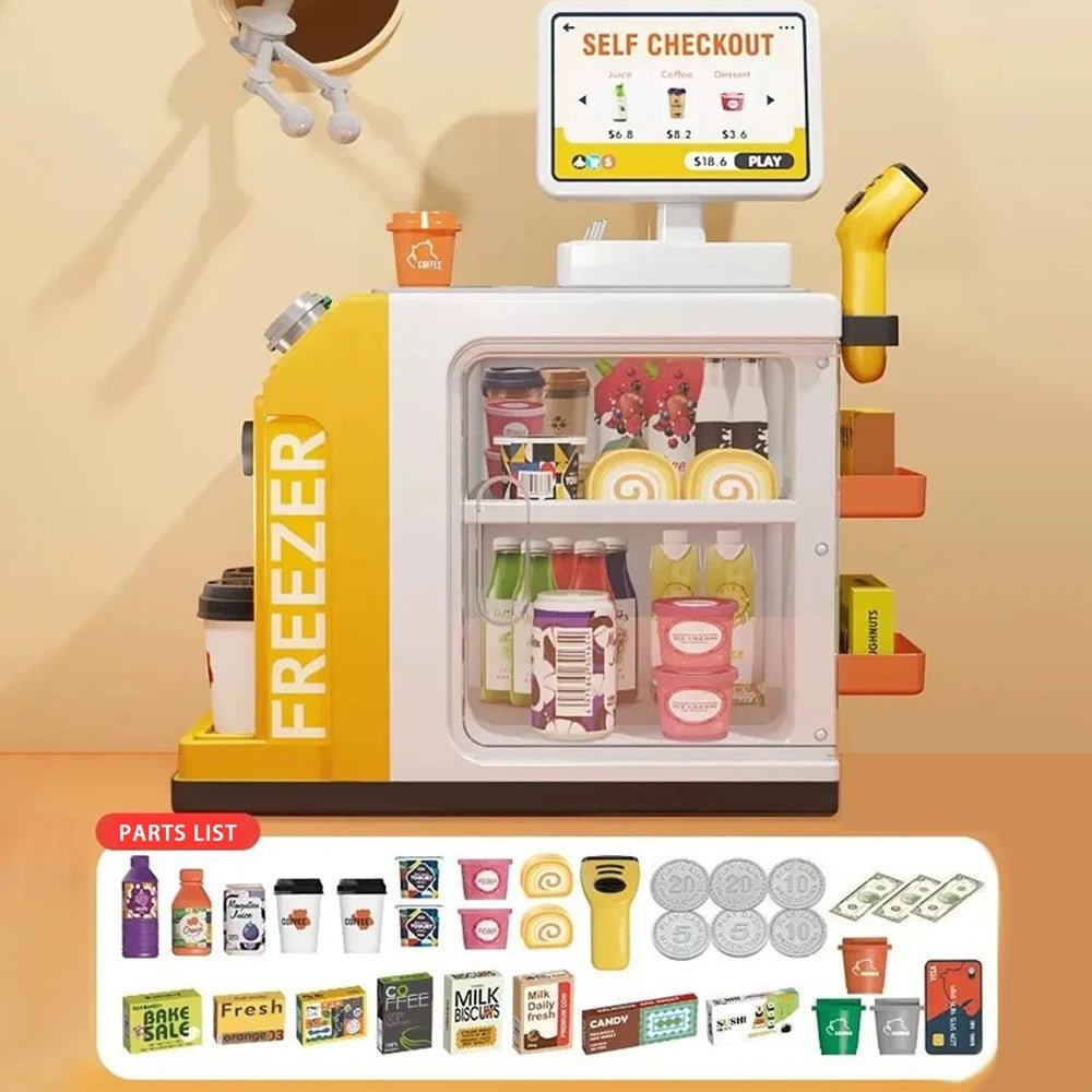 Mini Mart Cash Register Pretend Playset - itzy bitsy