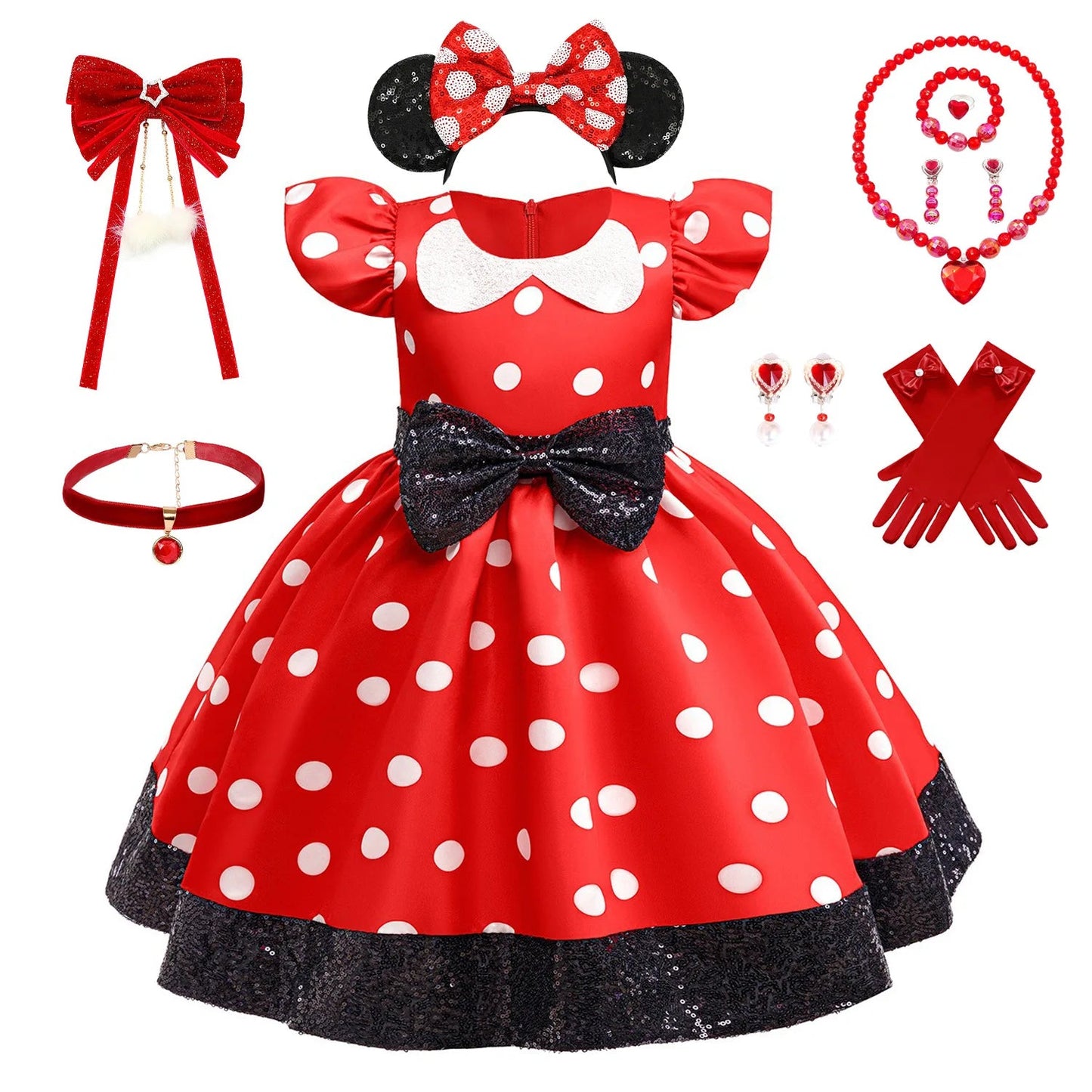 Minnie & Micky Mouse Cosplay Fancy Costume - itzy bitsy