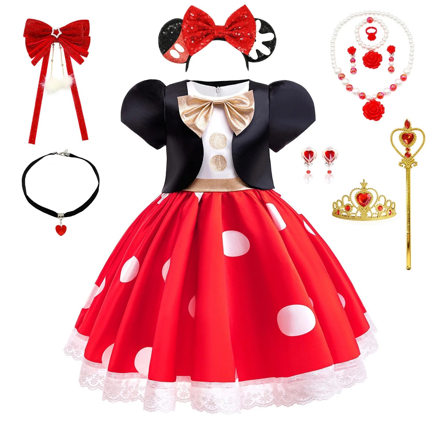 Minnie & Micky Mouse Cosplay Fancy Costume - itzy bitsy