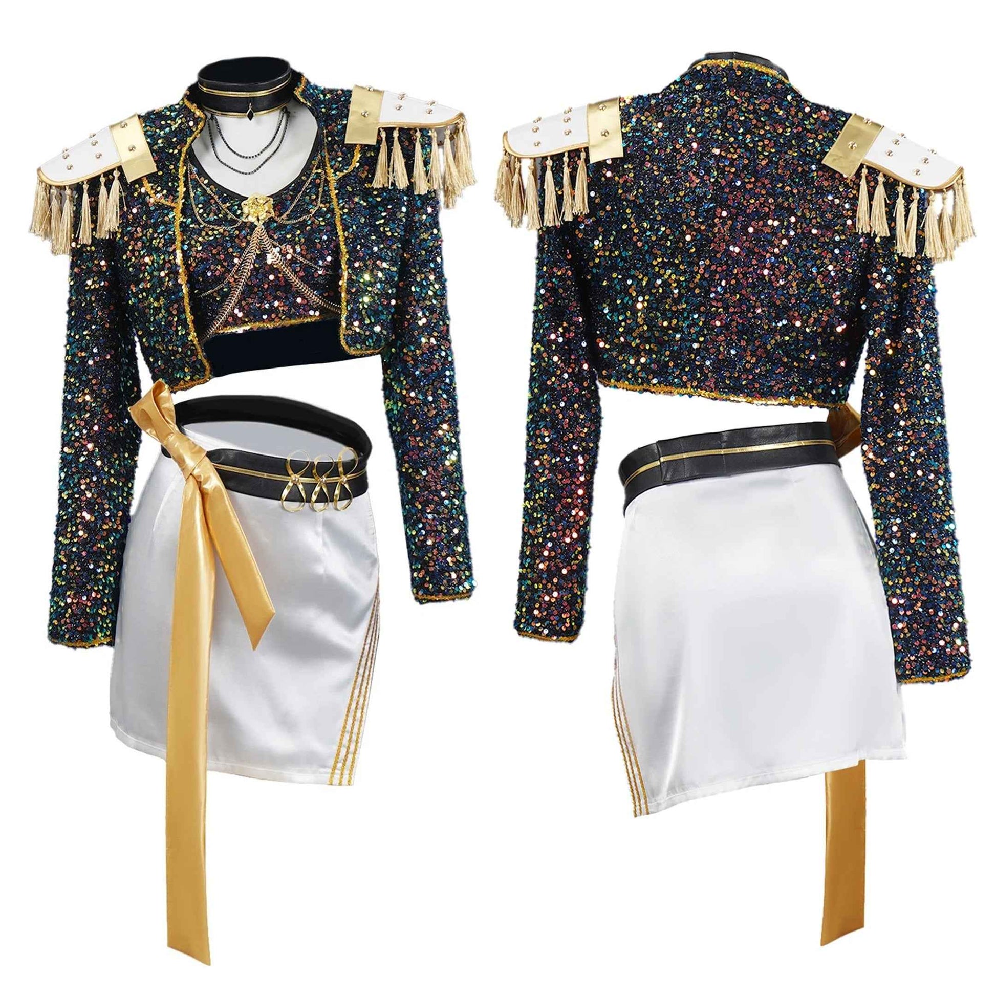 Girls K-Pop Demon Hunters Rumi Mira Zoey Cosplay Costume Set (Copy)