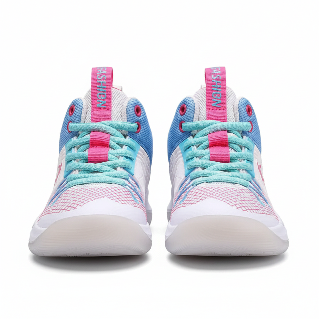 Children's Ocean Breeze High-Tops Basketball Shoes - Light Pink