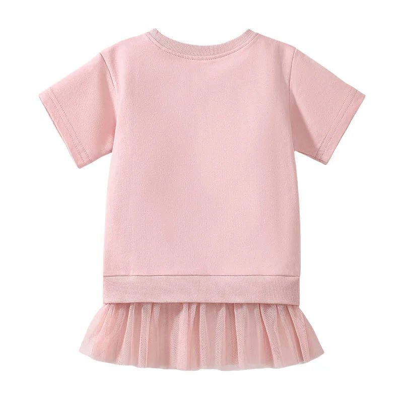 Mouse Applique Mesh Tulle T Shirt - itzy bitsy