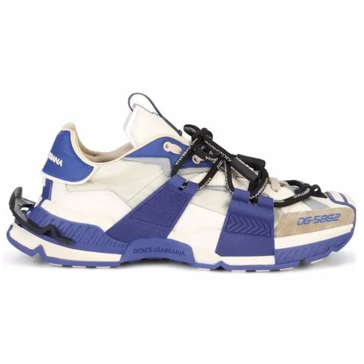 D&G Designer Inspired Space Sneakers - Navy Blue