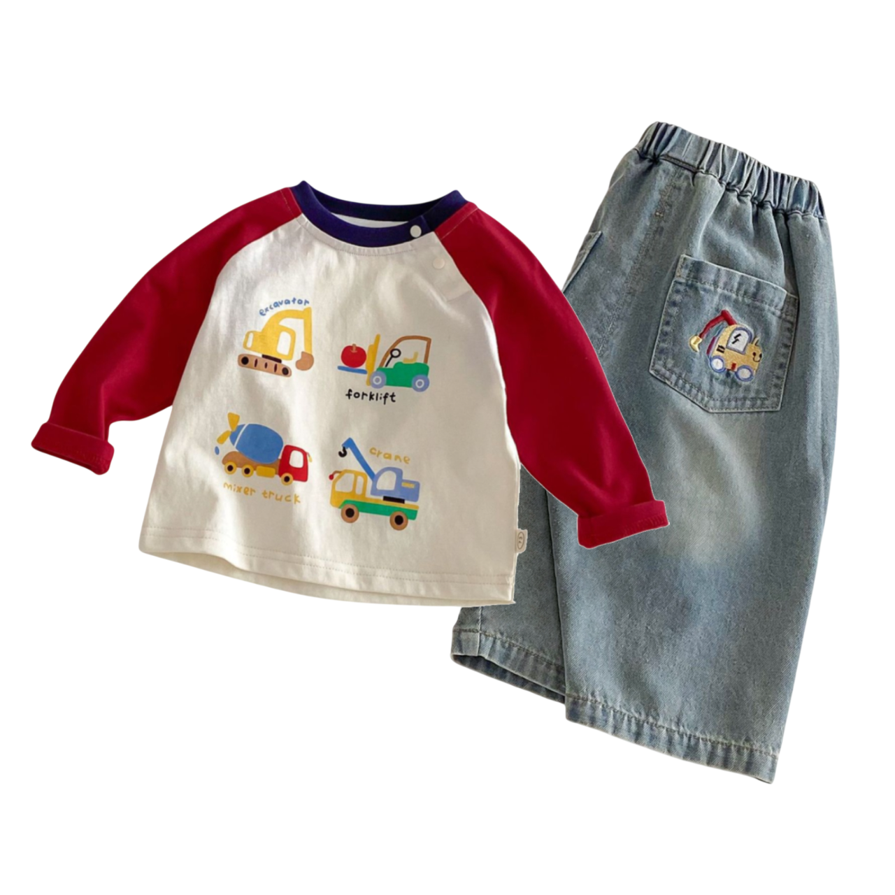 The Master Builder Kids 2Pcs Outfit Set
