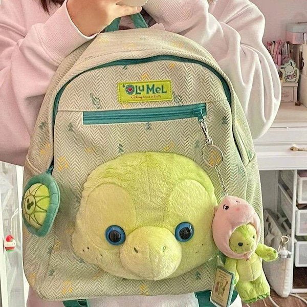 OluMel Turtle Plush Backpack - itzy bitsy