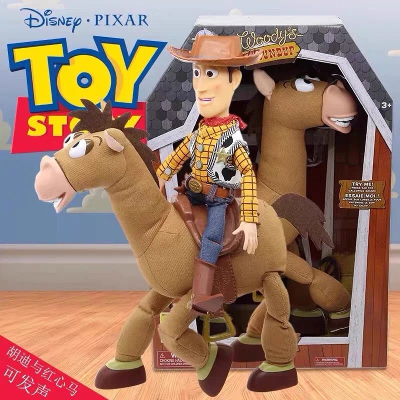 Original Toy Story Woody, Jessie, Horse Bullseye 18 Inch Interactive Sound Toy - itzy bitsy