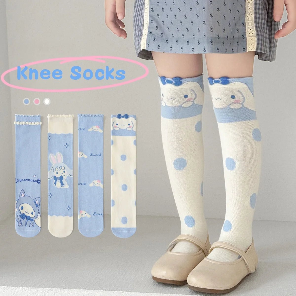 Over The Knee Cinnamoroll Socks - itzy bitsy