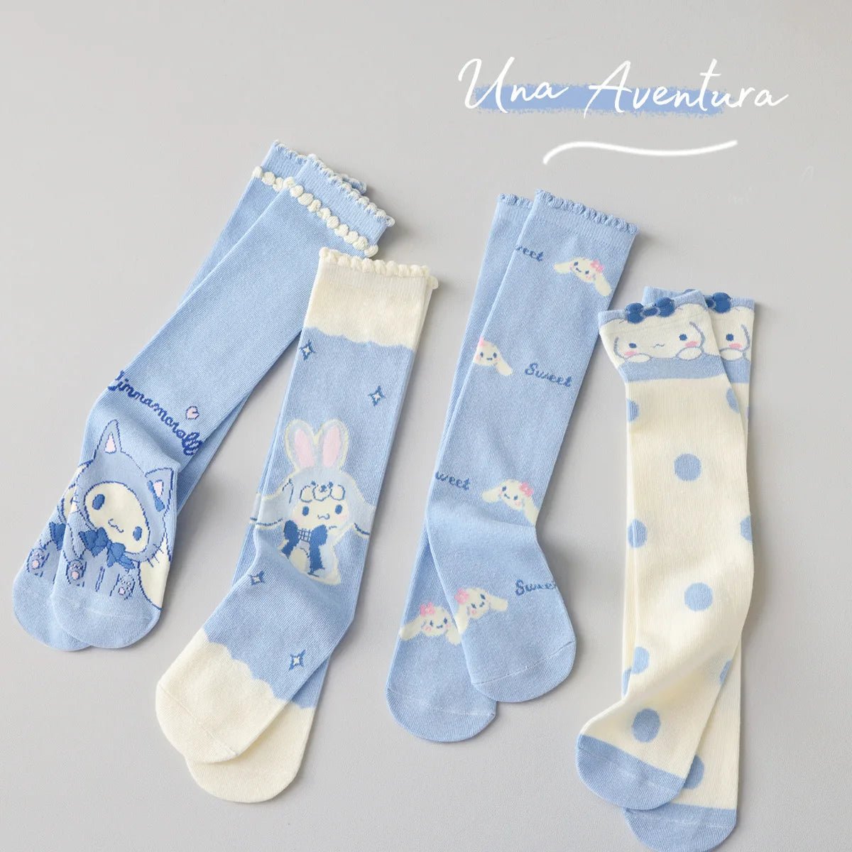 Over The Knee Cinnamoroll Socks - itzy bitsy