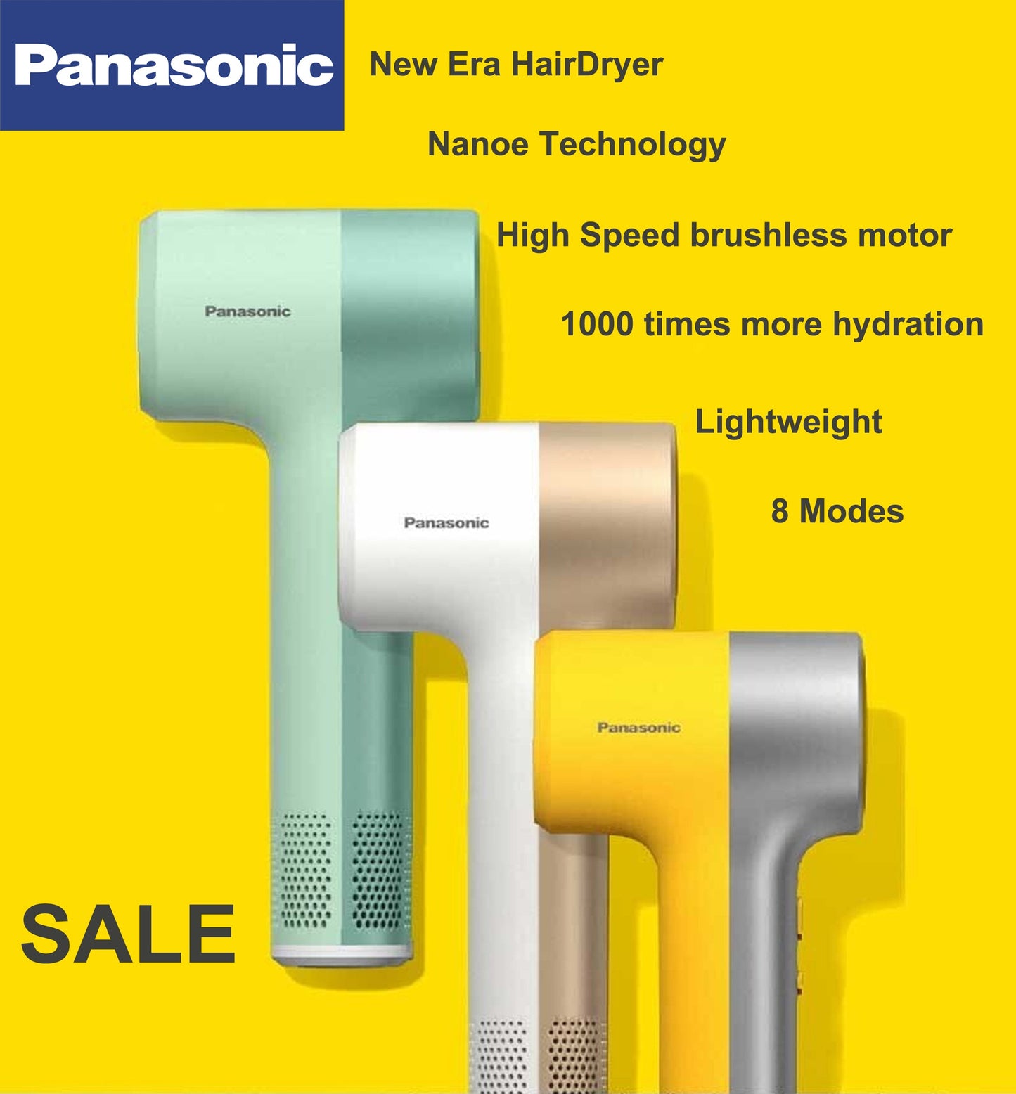 Panasonic EH - NE7H Hair Dryer - itzy bitsy