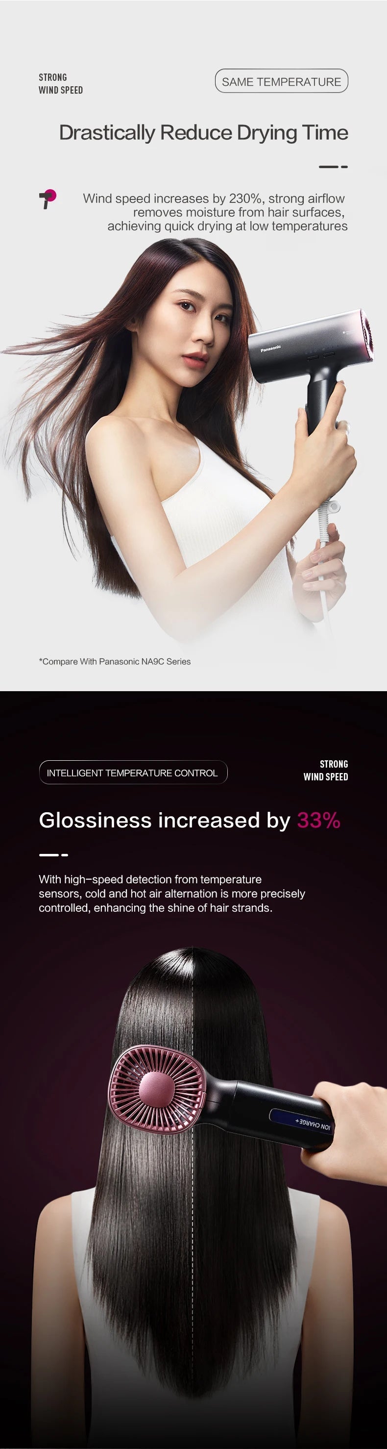 Panasonic EH - NX71 Hair Dryer - itzy bitsy